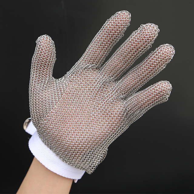 MK5101-Five Finger Wrist Glove With Textile Strap