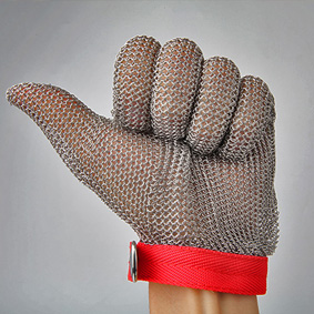 5101-Five Finger Wrist Glove With Textile Strap