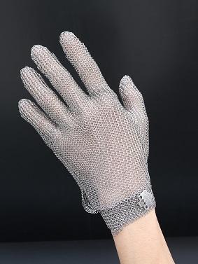 5201-Five Finger Wrist Ring Mesh Glove With Hook Strap